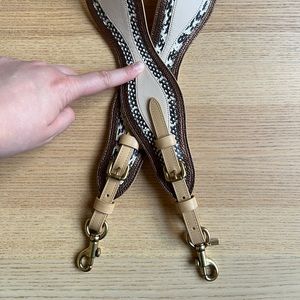 Coach Crossbody Bag Strap in Snakeskin & Leather